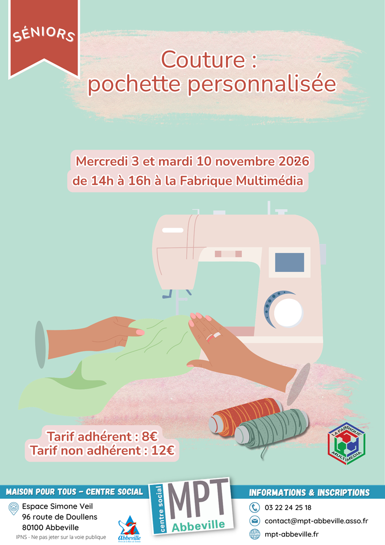 Couture : pochette personnalisée