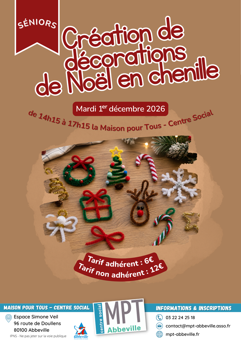 Création de décorations de Noël