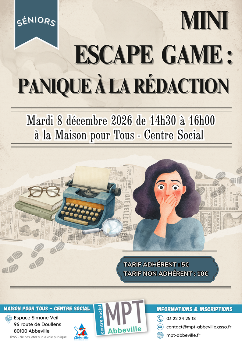 Mini escape game : panique à la rédaction