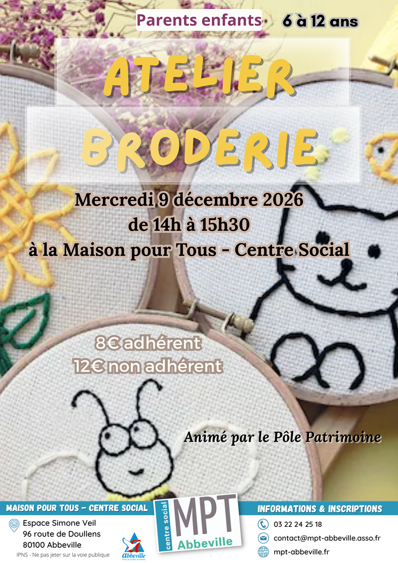 Atelier broderie