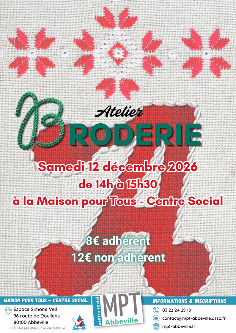 Atelier broderie