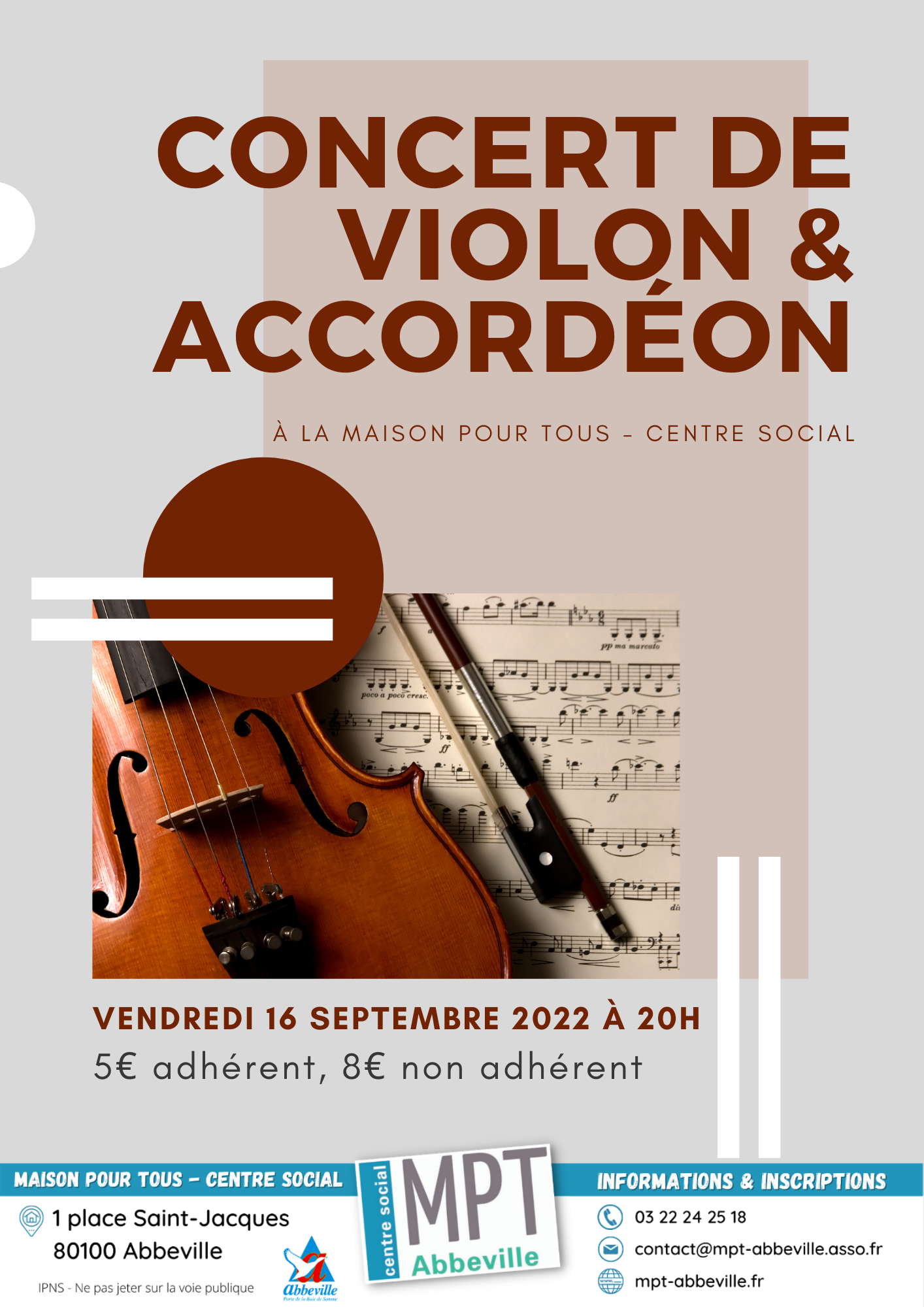 Concert de violon et accordéon