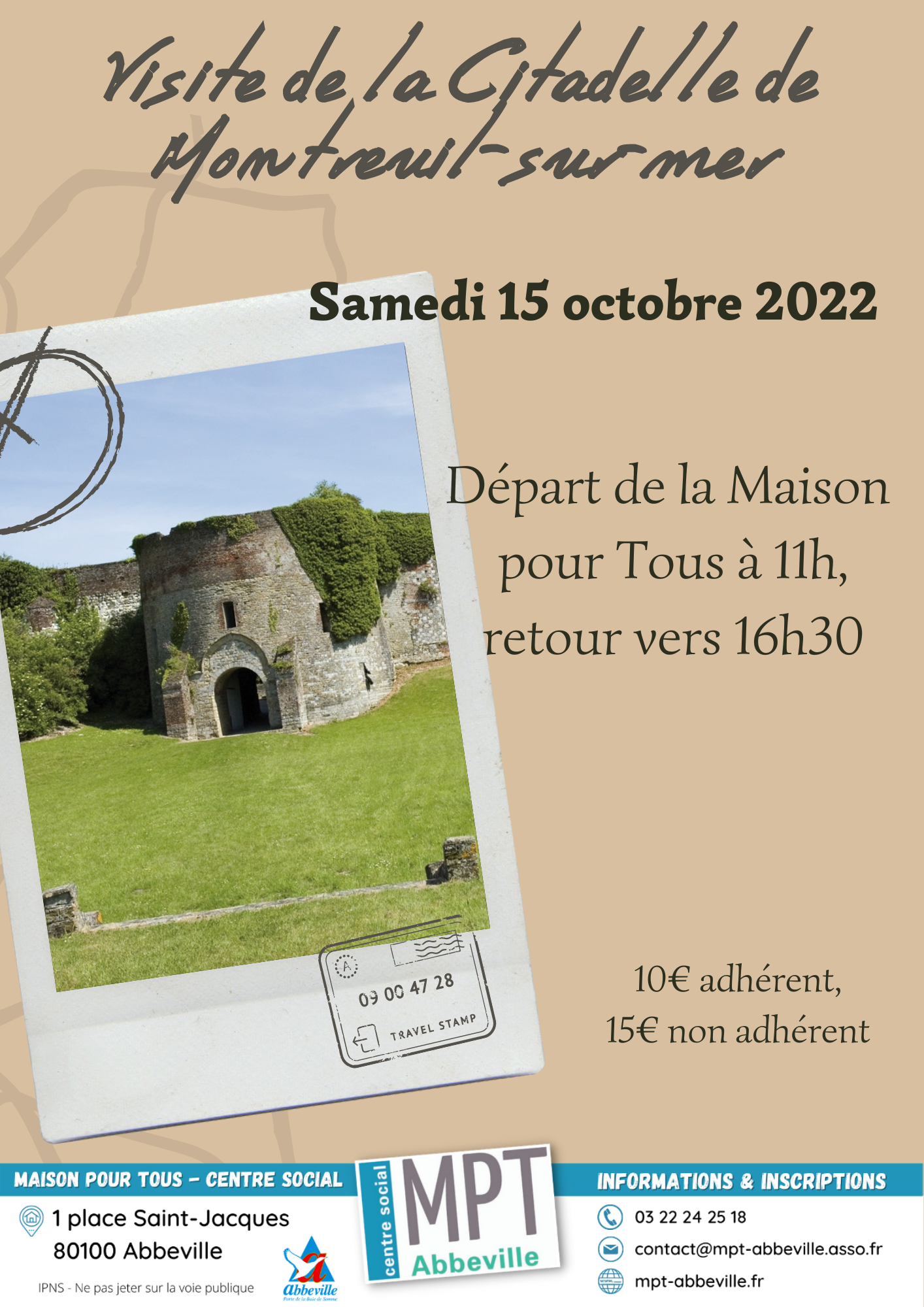 Visite de la citadelle de Montreuil-sur-mer