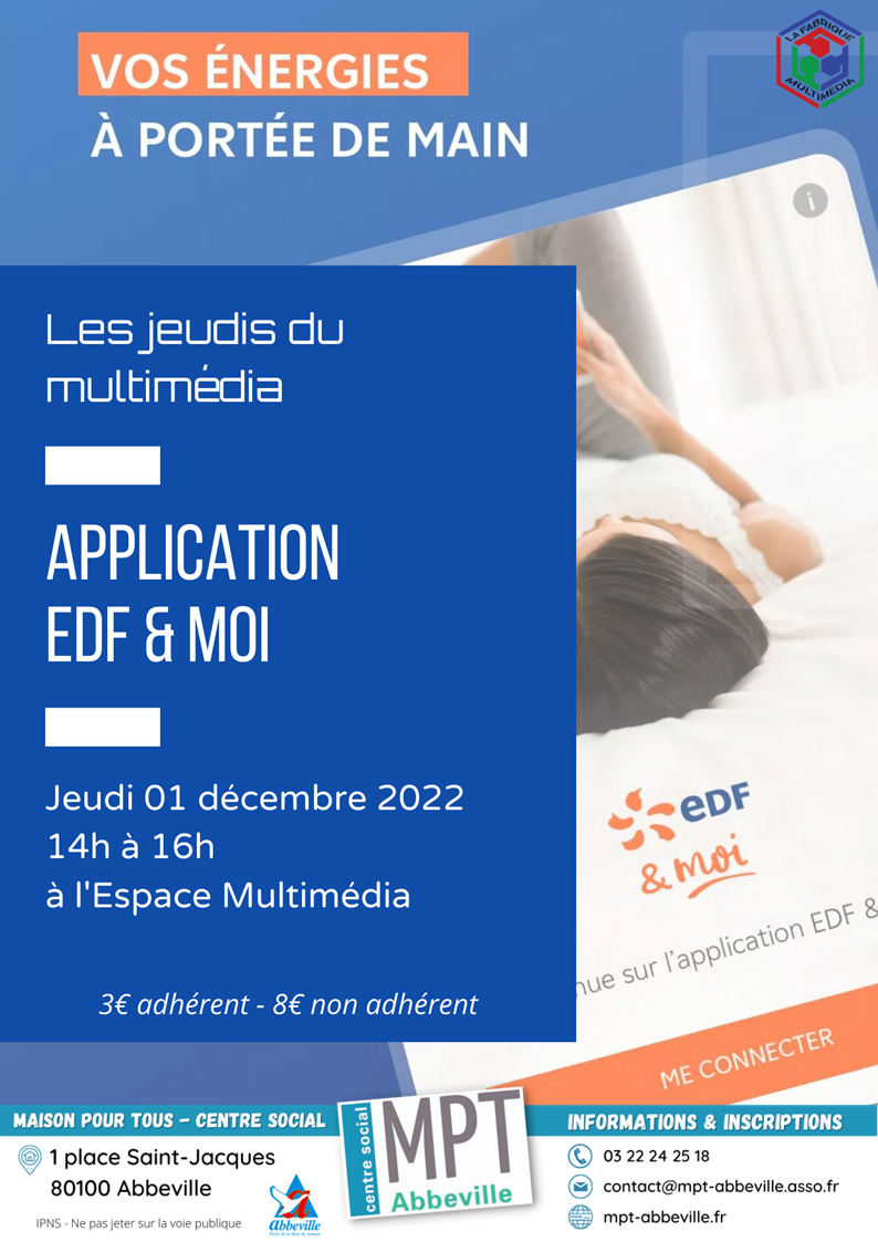 Les jeudis du multimédia : l'application EDF & moi