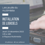 Les jeudis du multimédia : installation de logiciels