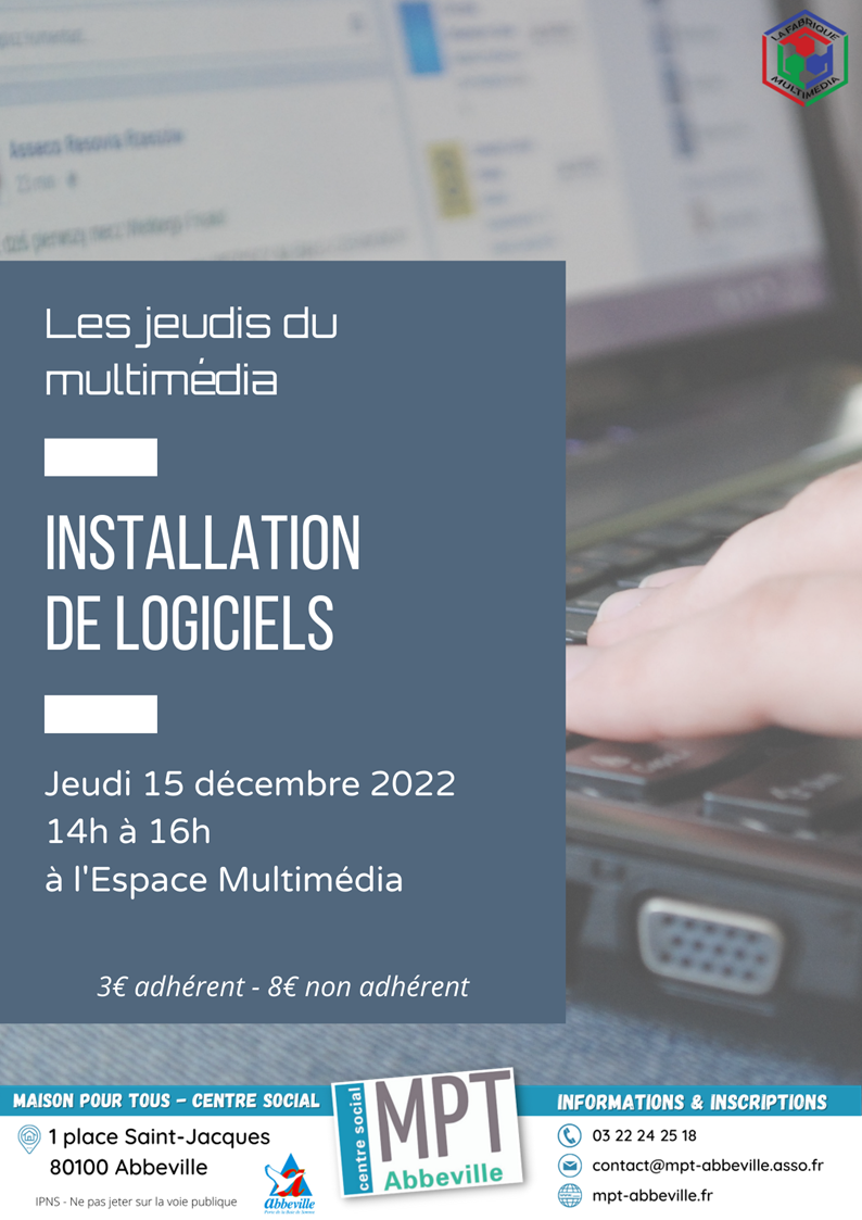 Les jeudis du multimédia : installation de logiciels