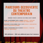 Parcours découverte du théâtre contemporain
