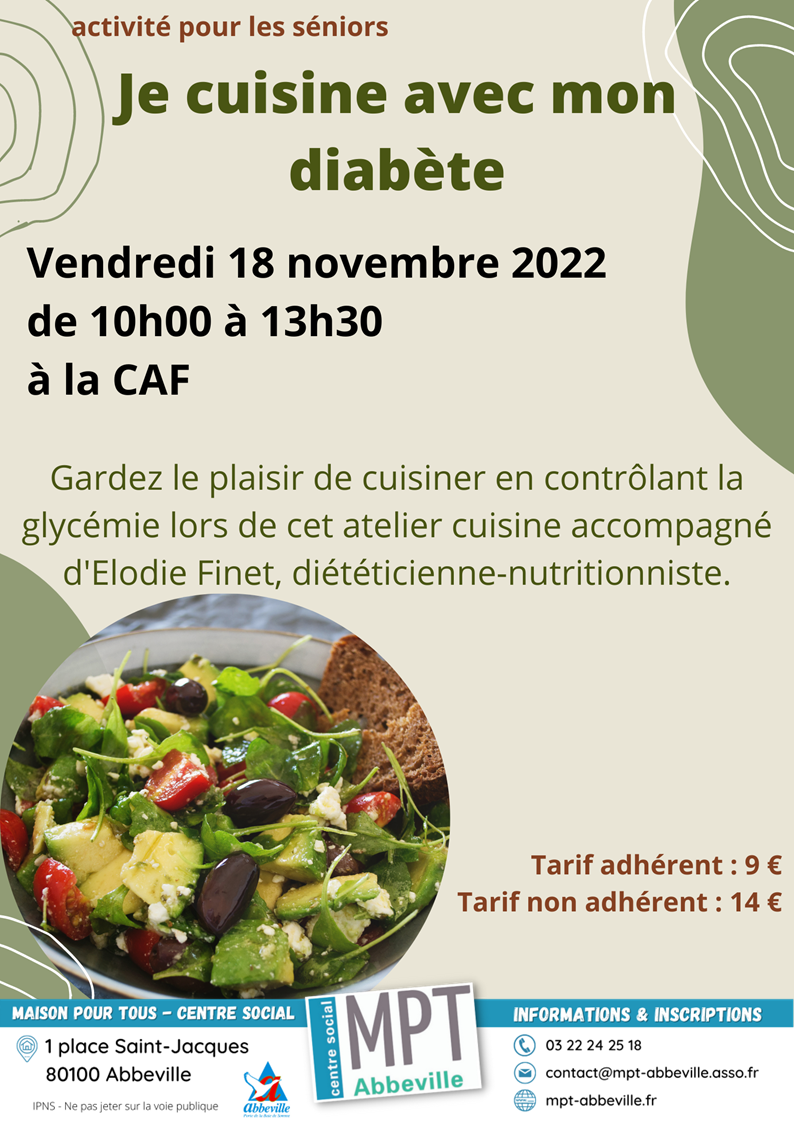 Je cuisine avec mon diabète