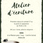 Atelier écriture