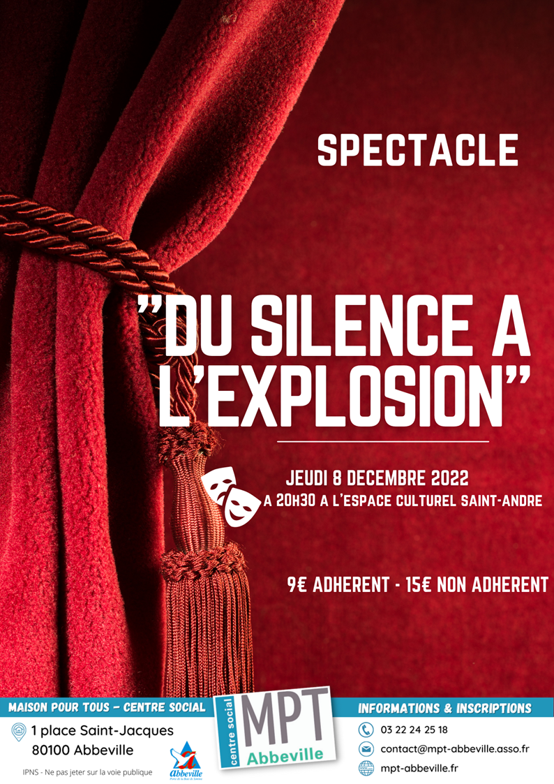 Spectacle "Du silence à l'explosion"