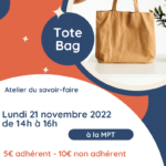 Atelier savoir-faire : réalisation d'un tote-bag