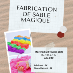 Fabrication de sable magique