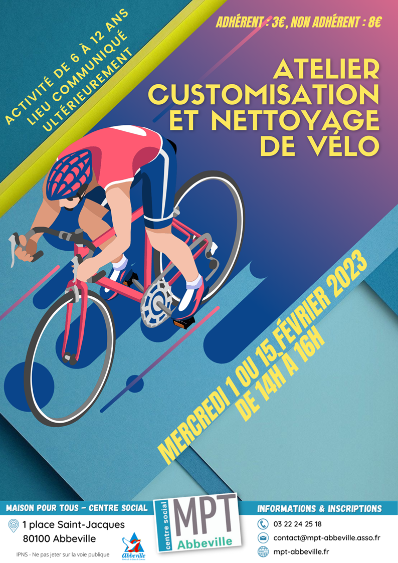 Atelier customisation et nettoyage de vélo