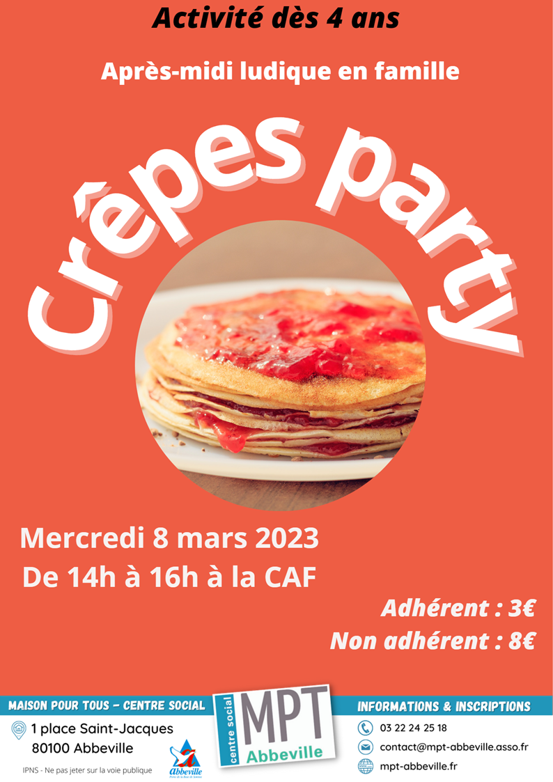 Après-midis ludiques en famille : crêpes party