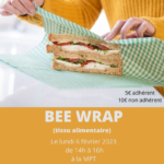 Savoir-faire : Bee Wrap (tissu alimentaire)