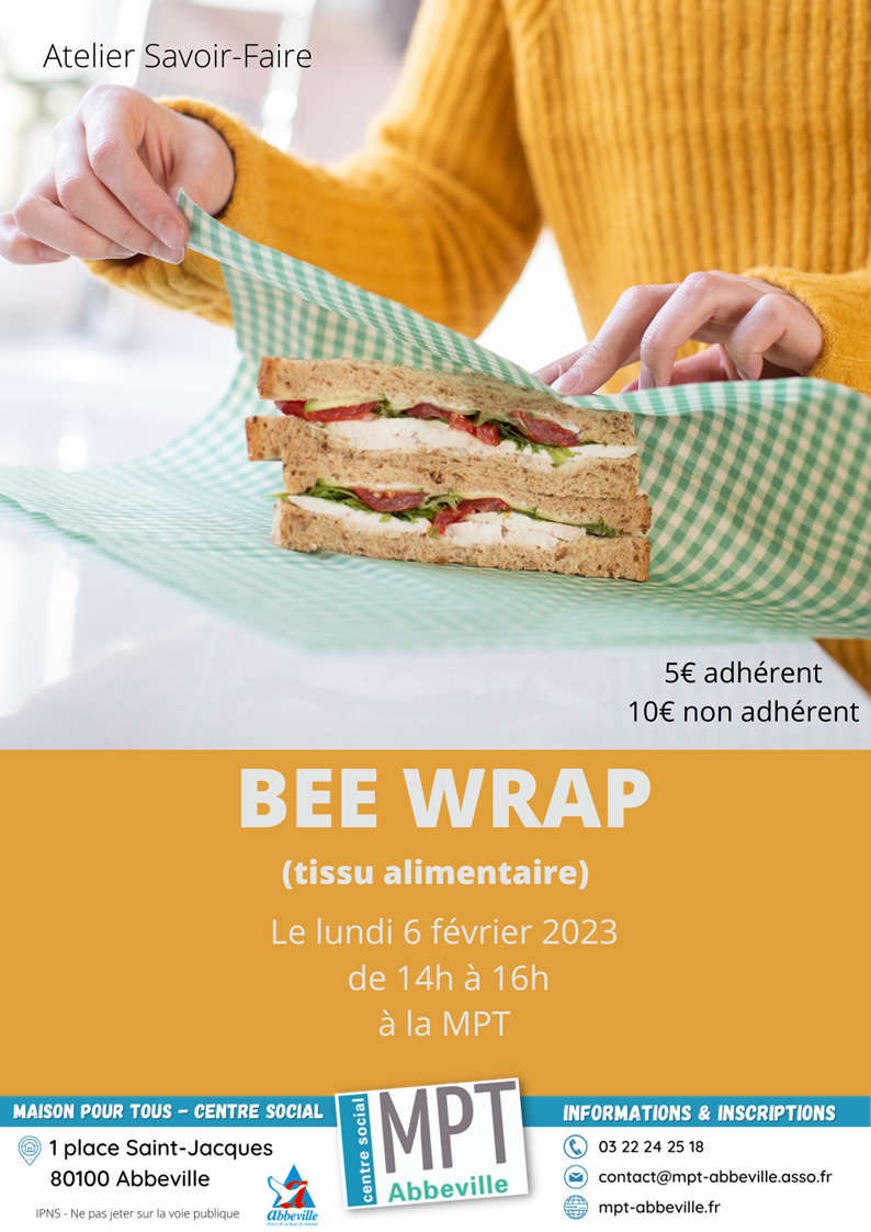 Savoir-faire : Bee Wrap (tissu alimentaire)