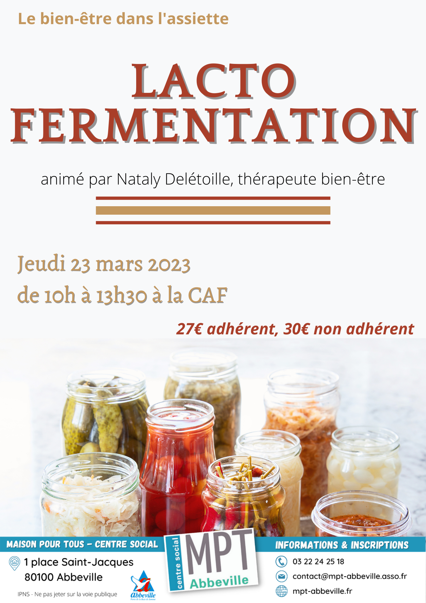 Le bien-être dans l'assiette : lacto fermentation