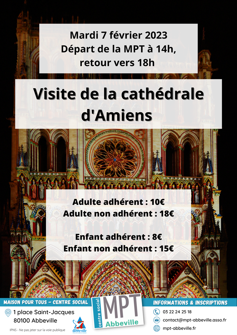 Visite de la cathédrale d'Amiens