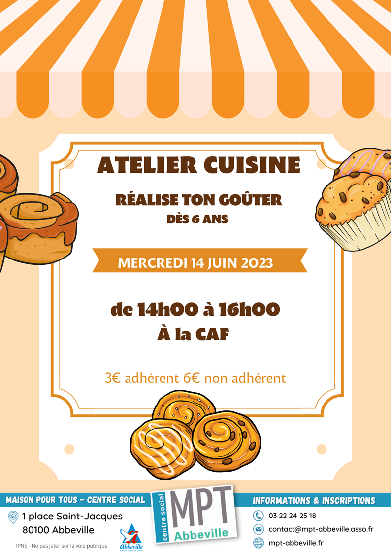 Atelier cuisine : réalise ton goûter