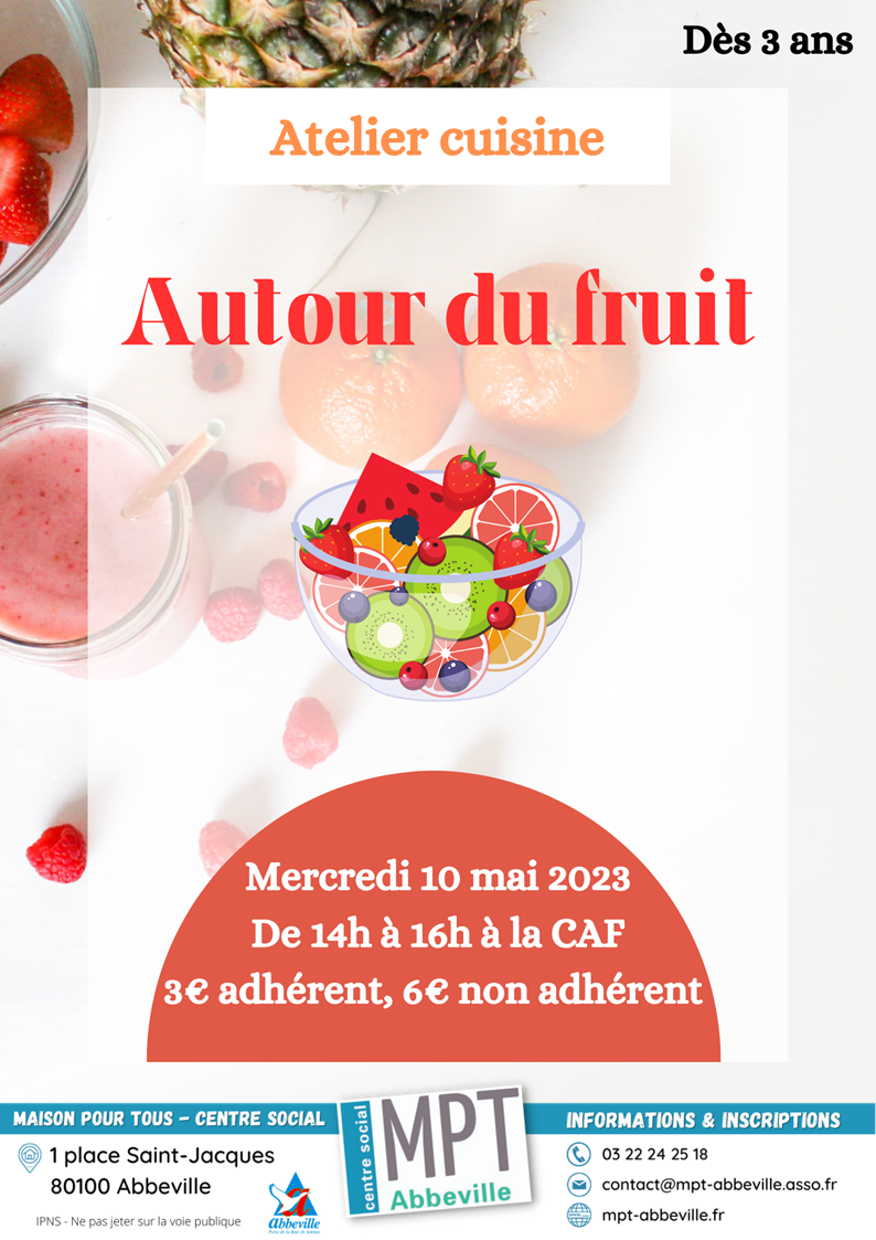 Après-midis ludiques en famille : atelier cuisine autour du fruit