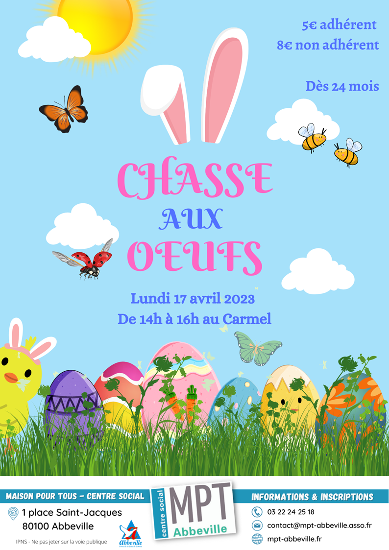 Chasse aux œufs au Carmel