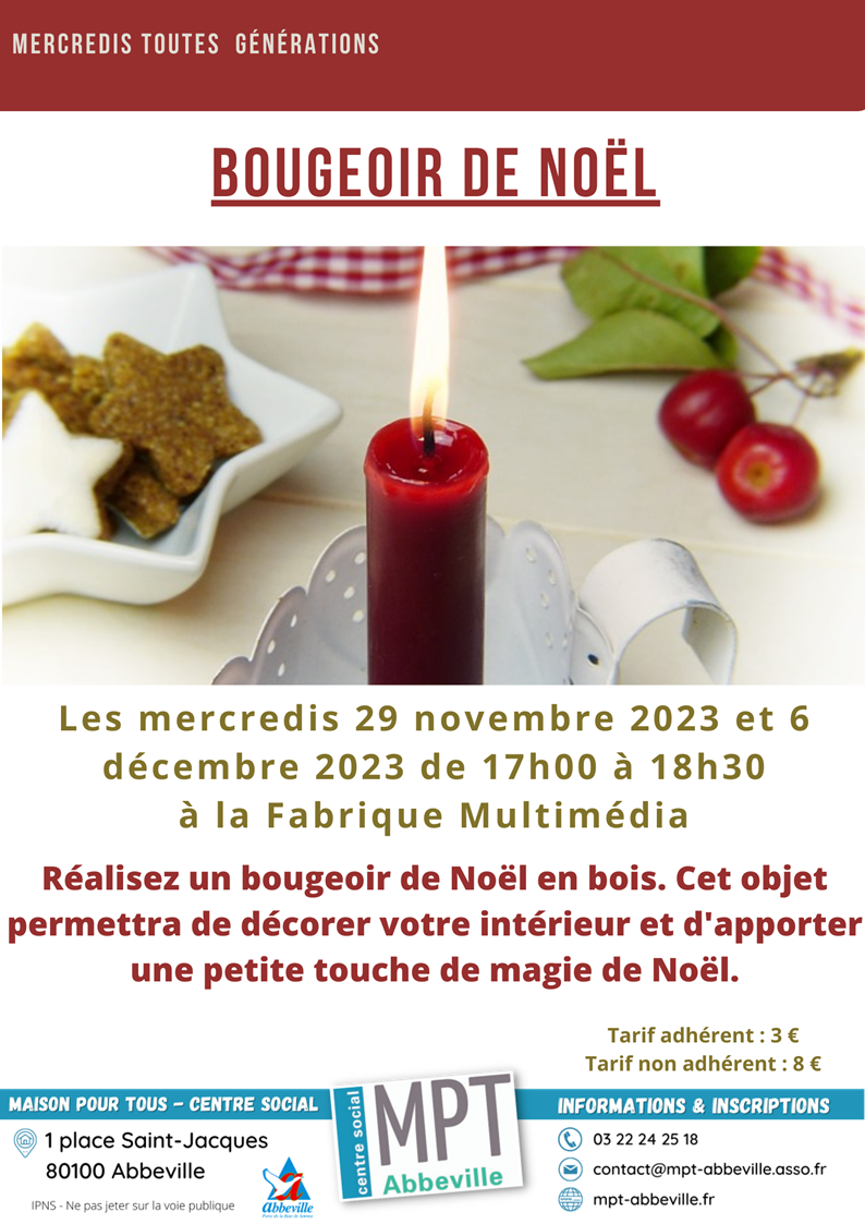 Bougeoir de Noël