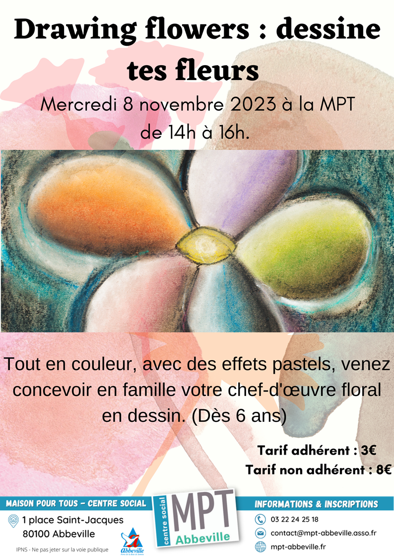 Après-midi ludiques en famille : drawing flowers : dessine tes fleurs