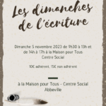 Les dimanches de l'écriture