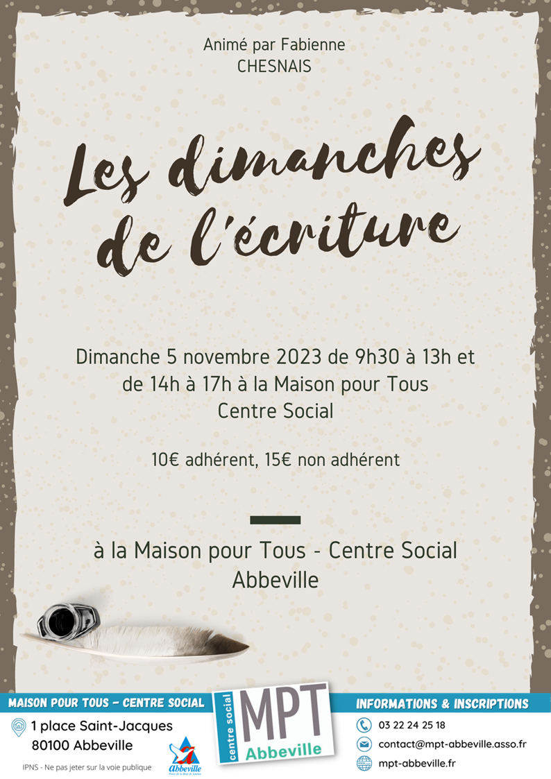 Les dimanches de l'écriture