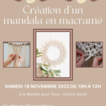 Création d'un mandala en macramé