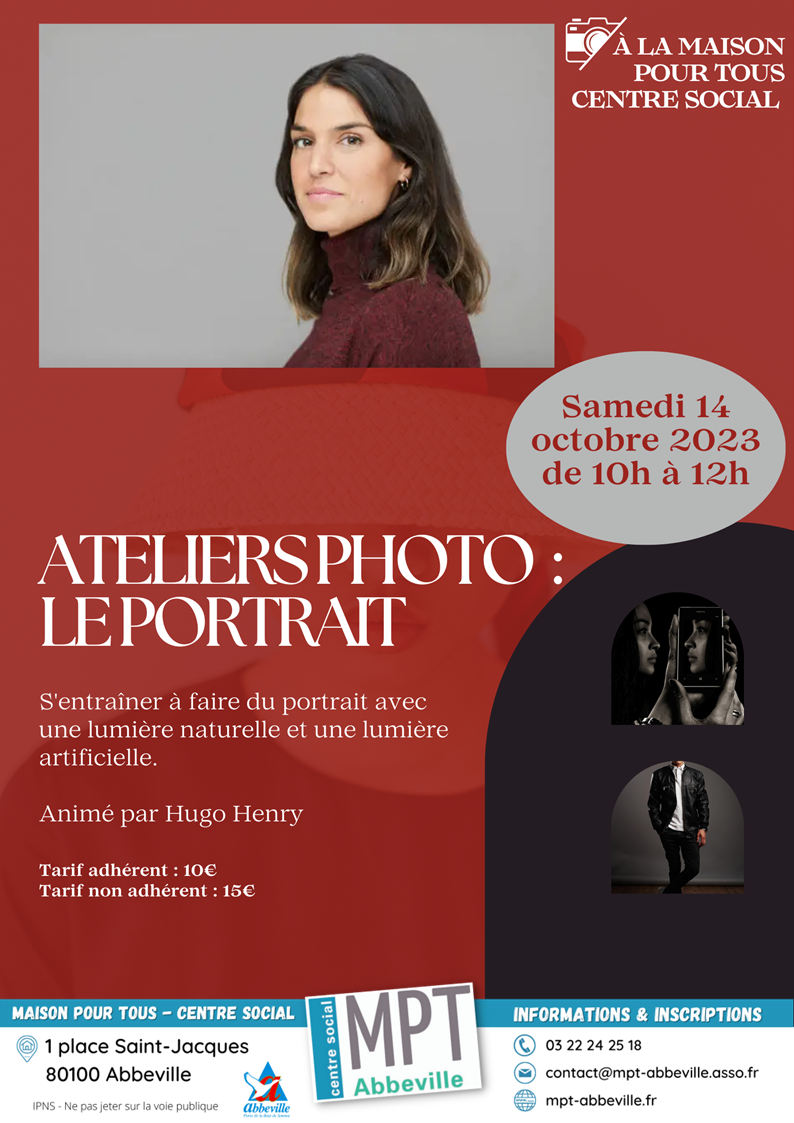 Atelier photo : portrait