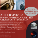 Atelier photo : photographier la rue et les choses qui s'y déroulent