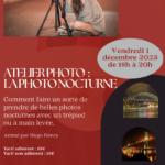 Atelier photo : la photo nocturne