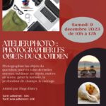 Atelier photo : photographier les objets du quotidien