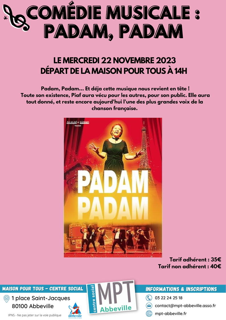 Comédie musicale : Padam Padam