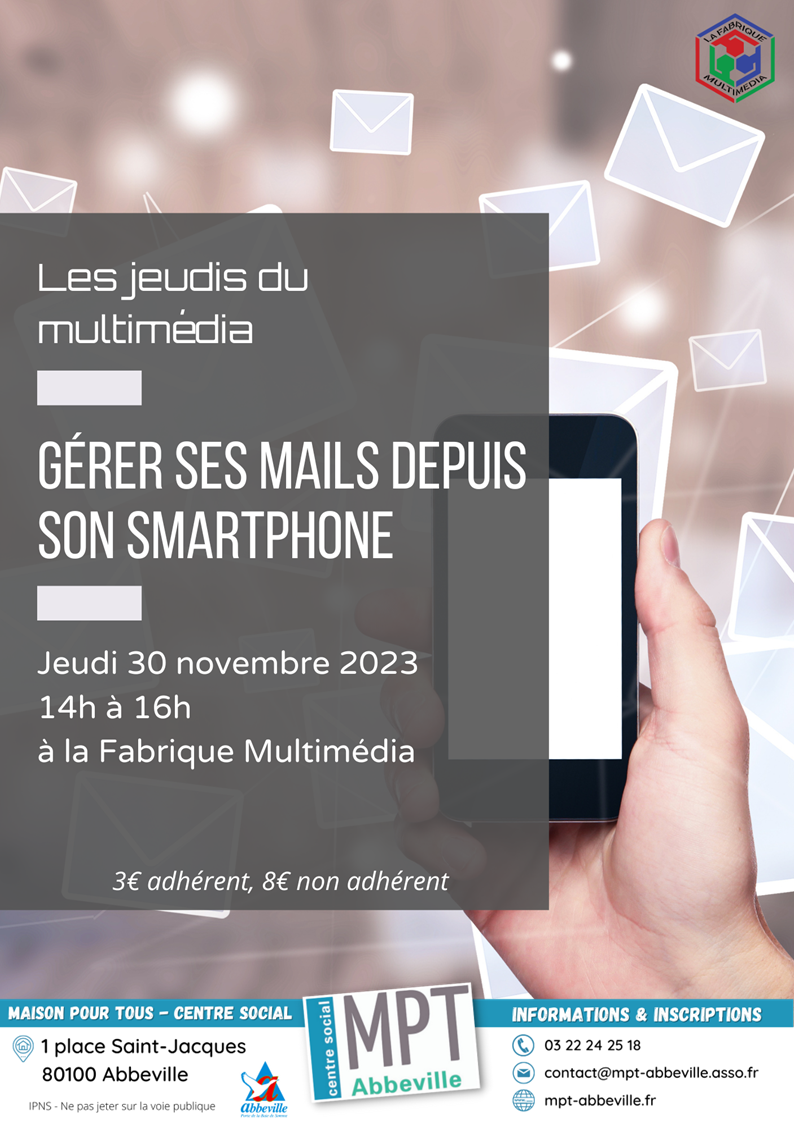 Les jeudis du multimédia : gérer ses mails depuis son smartphone