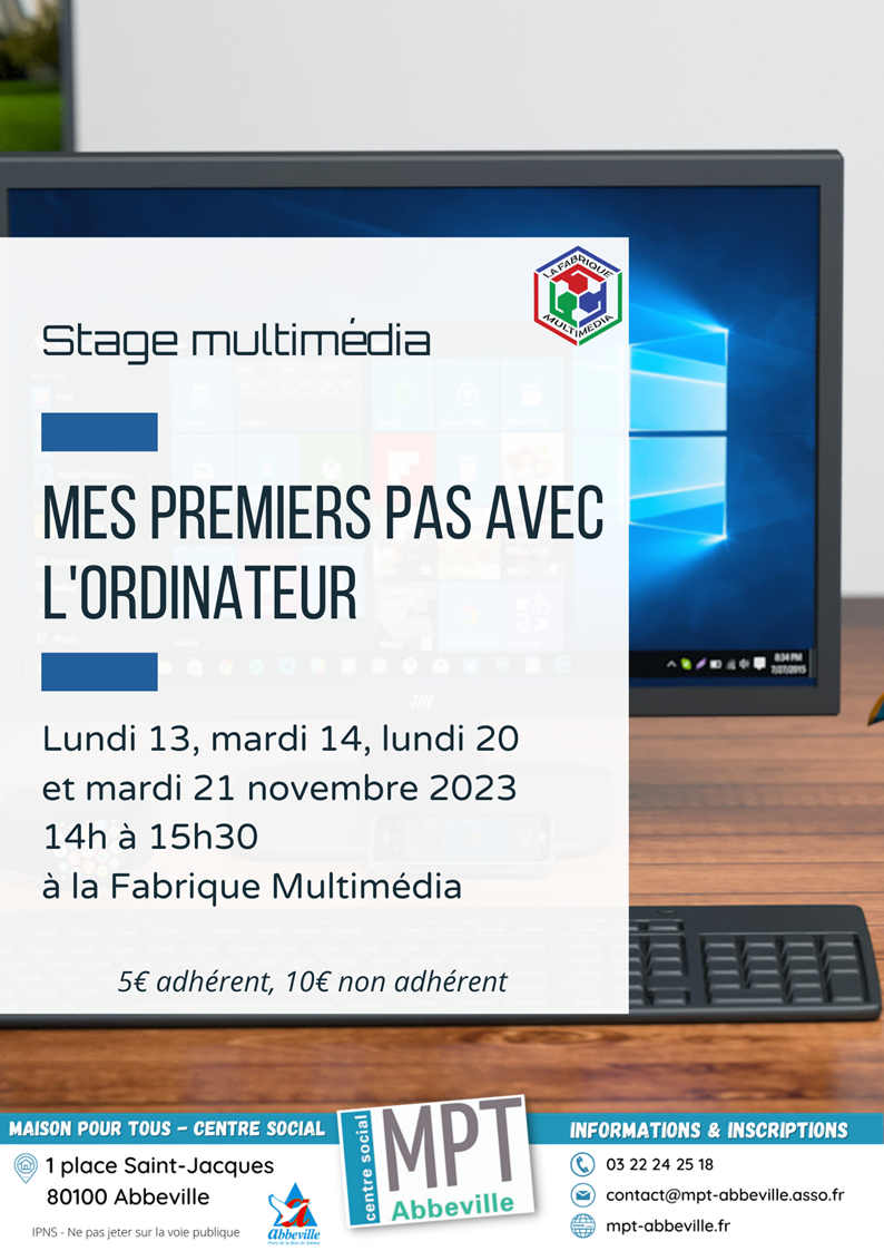 Stages : mes premiers pas avec l'ordinateur