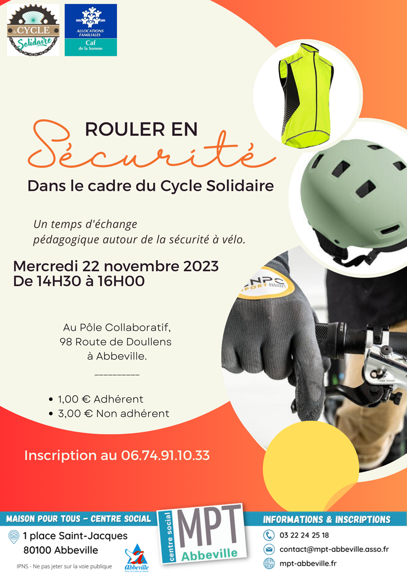 Le Cycle Solidaire : rouler en sécurité