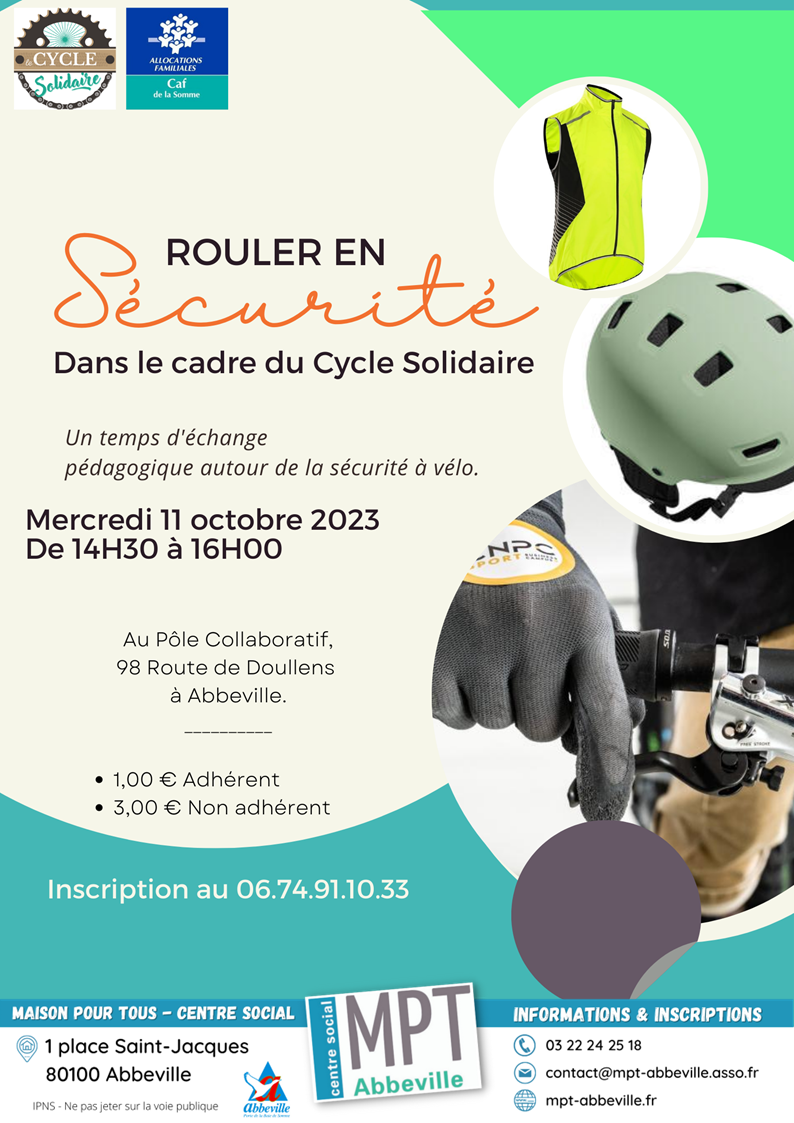 Le Cycle Solidaire : rouler en sécurité