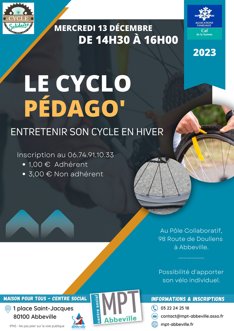 Le Cycle Pédago' : entretenir son cycle en hiver
