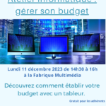 Atelier informatique : gérer son budget