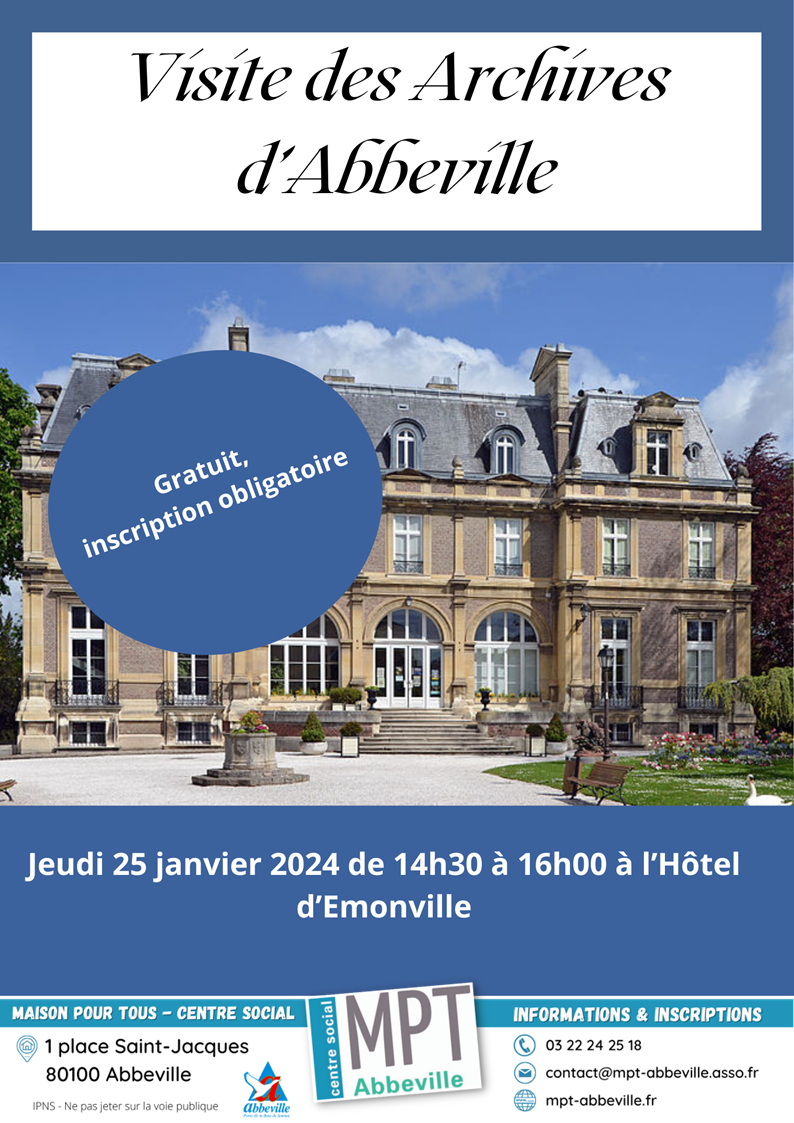 Visite des archives d'Abbeville