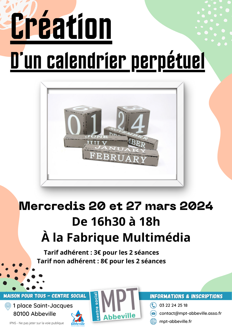 Création d'un calendrier perpétuel