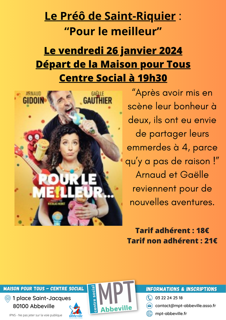 Le PréÔ de Saint-Riquier : "Pour le meilleur"