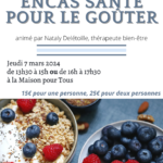 Atelier cuisine : encas santé pour le goûter