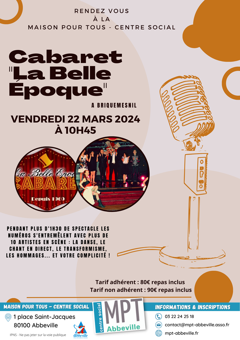 Cabaret "La Belle Epoque" à Briquemesnil