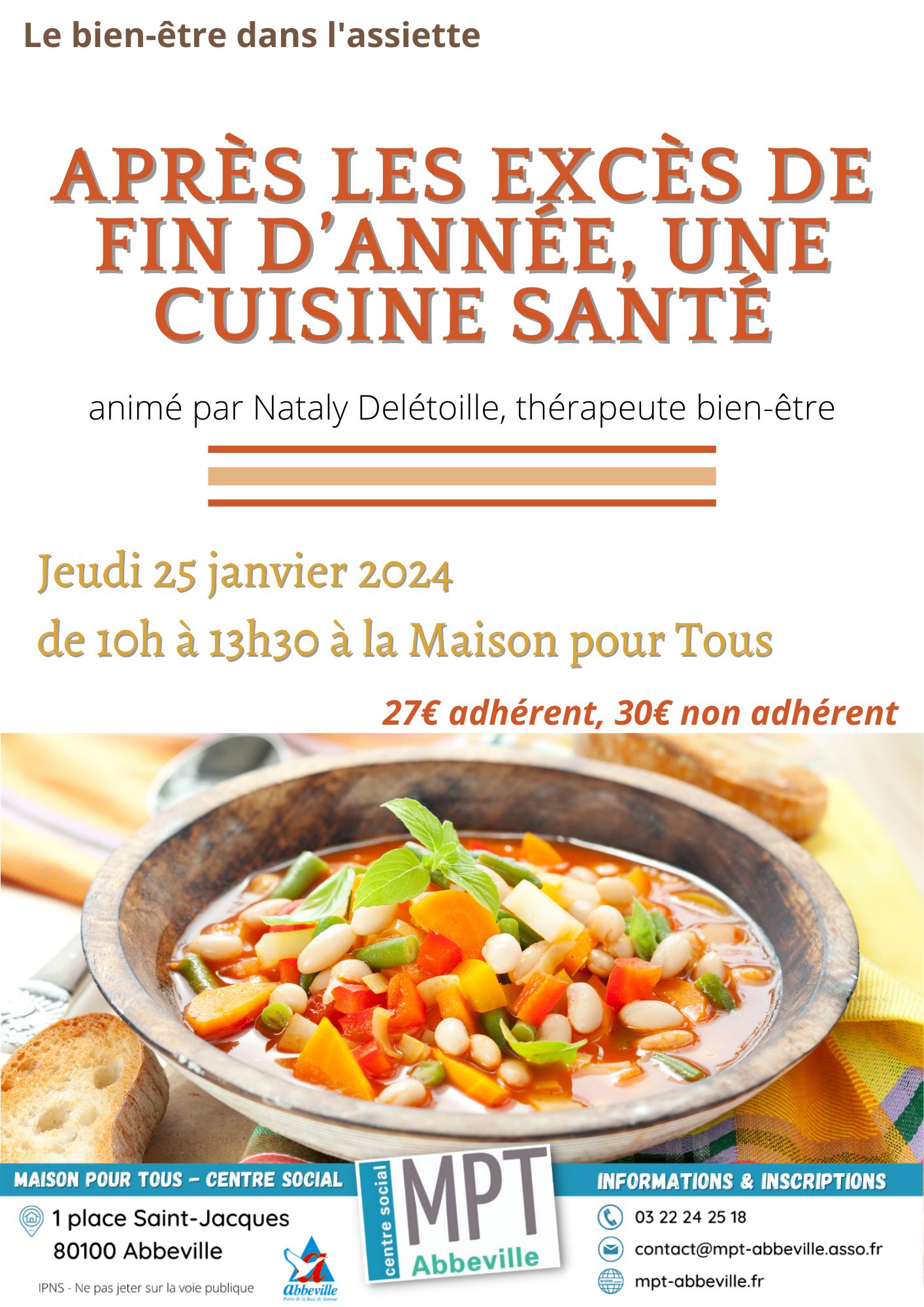Le bien-être dans l'assiette : après les excès de fin d'année, une cuisine santé !