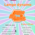 Après-midis ludiques en famille : Pimp my bike, lampe dynamo