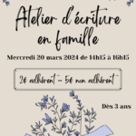 Après-midis ludiques en famille : atelier d'écriture en famille
