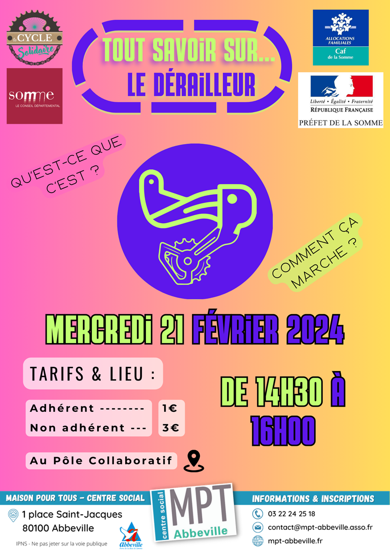 Le Cycle Solidaire : tout savoir sur le dérailleur